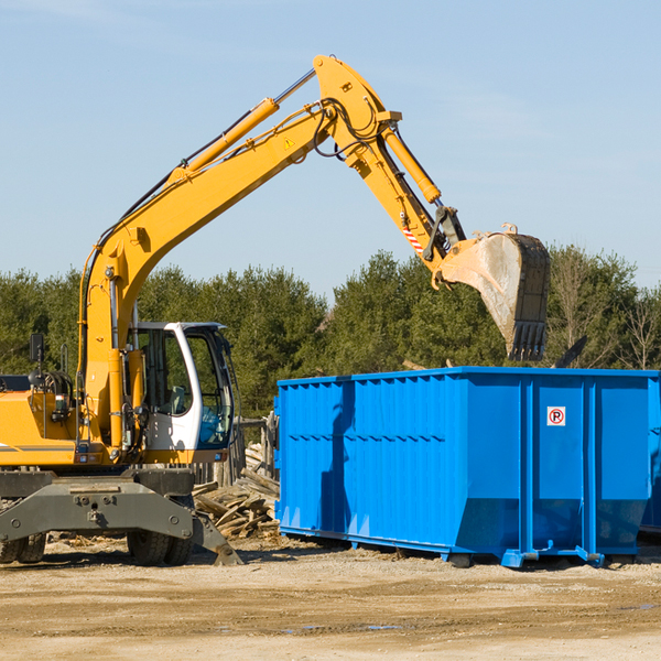 what happens if the residential dumpster is damaged or stolen during rental in Scheller